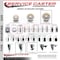 Service Caster 5 Nylon Wheel Swivel 7/16'' Grip Ring Stem Caster with Brake SCC-GR20S514-NYS-TLB-716138 - alternate 3